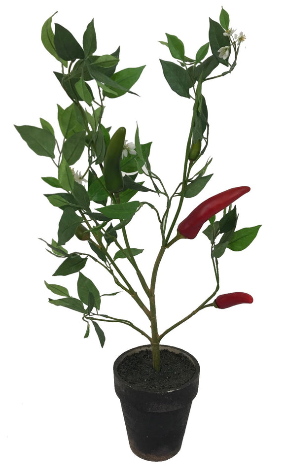 Chili Pepper Plant ~ Artificial