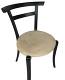 J.L. Moller 37 Dining Chair with Black Wood and a Beige Andante Fabric Seat