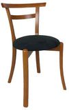 J.L. Moller 37 Dining Chair with Cherry Wood and a Black Fabric Seat
