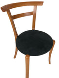 J.L. Moller 37 Dining Chair with Cherry Wood and a Black Fabric Seat