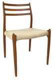 J.L. Moller 78 Dining Chair in Teak Wood and Andante Beige Fabric