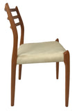 J.L. Moller 78 Dining Chair in Teak Wood and Andante Beige Fabric