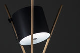 Artisan Bosnia Shift Contemporary Floor Lamp Walnut Black