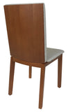 Skovby SM 51 Dining Chair in Cherry Wood and Lind Grey Fabric