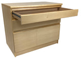 Westergaard 63003 3 Drawer File in Maple and Sterling
