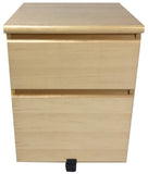 Westergaard 62073 Mobile File Cabinet in Maple and Sterling