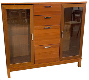 Gangso Mobler 458 Aspen Sideboard in Cherry and Glass