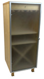 Instyle 721 Wine Collector in Maple and Frosted Glass