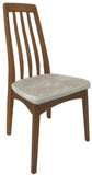 Sun Cabinet BL6 Dining Chair in Teak with New Beige Fabric Seat