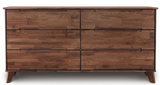 Copeland Furniture Linn LNN-60-94 Double Dresser in Natural Walnut