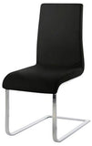 Actona Maddox Black Chrome Dining Chair Contemporary