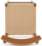Sun Cabinet BL24 Counter Stool in Teak with Rope Seat