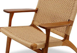 Sun Company RH1000 Occasional Chair Natural Rope With Solid Teak