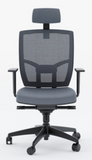 BDI Furniture TC-223 DHF Grey Mesh Office Chair Black Base Office Chair Height Adjustable Ergonomic