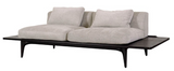 Nuevo Salk HGDA559 Sofa with Beige Shroom Fabric and Black Legs