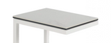 Ital Studio Safari End Table in White Ceramic