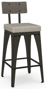 Amisco Upright Non Swivel with Cushion 40264 Counter Stool