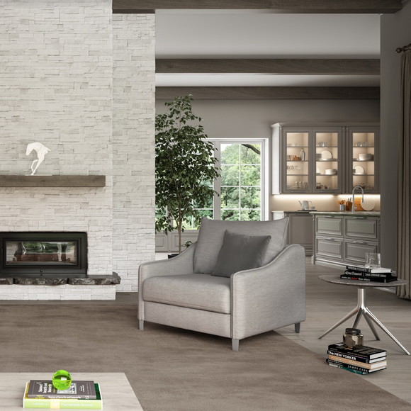 The Ethos is Luonto’s most charming and practical design. The swooped design on each arm allows the Ethos Cot Chair Sleeper to be unique. As usual, to fulfill Luonto’s commitment to practicality, Luonto has provided plenty of rest space and a terrific transitional design to save living space.