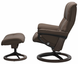 Ekornes Stressless Mayfair Small Signature Recliner with Ottoman