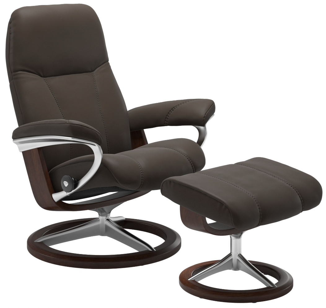 Ekornes Stressless Consul Large Signature Recliner with Ekornes Stressless Consul Large Signature Recliner with