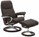 Ekornes Stressless Consul Large Signature Recliner with Ottoman