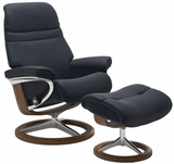 Ekornes Stressless Sunrise Small Signature Old Sit Recliner with Ottoman