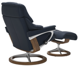 Ekornes Stressless Reno Large Signature New Sit Recliner with Ottoman