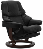 Ekornes Stressless Reno Large Classic New Sit Power Recliner With Ottoman