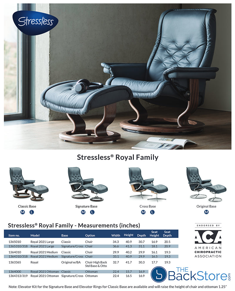 Stressless recliner dimensions clearance