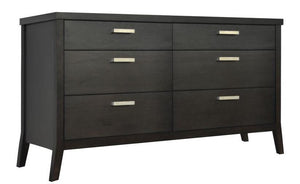 Tera Grove Phoenix Dresser in Charcoal with 6 Drawers