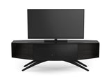 BDI Furniture Venue 8649G Charcoal Smoked Glass TV Stand Entertainment Media Console 