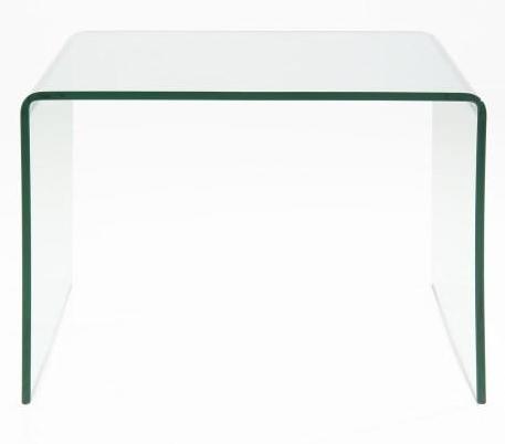 Actona Thilde End Table Tempered Glass Contemporary