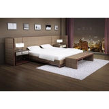 Elite Modern Lorin Wing Bed And Nightstands