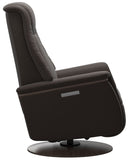Ekornes Stressless Max Large Power Recliner Large: Wenge Wood Moon Base; Chestnut Paloma Seat; Wenge Arm