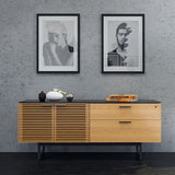 BDI Furniture Corridor Credenza 6529 Multi-functional Office White Oak