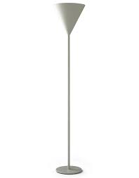 Natuzzi Italia l491 Martini Floor Lamp in a White Metal