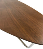 Kuka KA207 Coffee Table with a Walnut Top and Steel Legs
