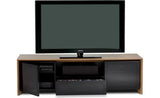 BDI Furniture 8629-2 Contemporary Casata TV Stand in Natural Walnut and Black Glass