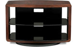 BDI Furniture Valera 9723 Chocolate Walnut Smoked Glass TV Stand Media Storage Unit