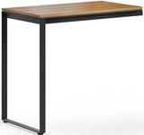 BDI Furniture 6224 Linea Return Desk Natural Walnut; Powder Coated Steel