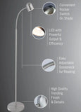 Lite Source Tiara LED Gooseneck Floor Lamp 83322