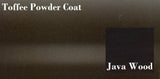Toffee Powder Coat and Java Wood Samples