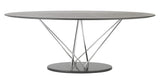 Eurostyle 27042 Stacy Dining Table in Black and Chrome