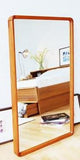 Wall Mirror With Teak Frame By Sun Cabinet
